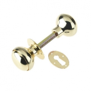 Yale P405-PB Rim Knob Brass