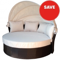 JTF  Maldives Rattan Day Bed With Cover