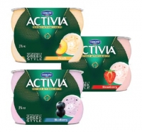 Budgens  Activia Intensely Strawberry, Blueberry, Peach