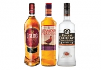 Budgens  Grants Whisky, The Famous Grouse Whisky, Russian Standard Vo