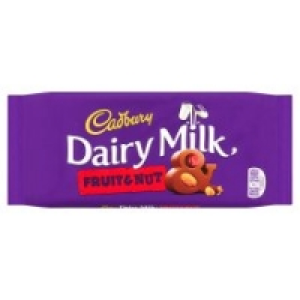 Cadbury Dairy Milk Fruit And Nut Chocolate Bar 200G £2.00