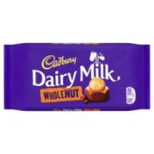 Cadbury Dairy Milk Whole Nut Chocolate Bar 200G £2.00