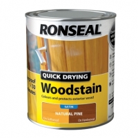 BMStores  Ronseal Quick Drying Woodstain Satin Natural Pine 750ml