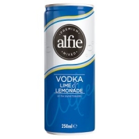 Iceland  Alfie Premium Mixed Vodka Lime & Lemonade with Sweeteners 25