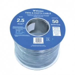Wickes Twin and Earth Cable 2.5mm x 50m 6242YH £29.49