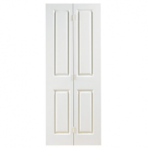 Wickes Stirling Internal Bi-Fold Door White Grained Moulded