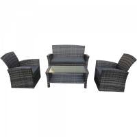 JTF  Gawsworth Rattan Garden Sofa Set 4 Seater & Table