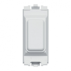 MK Grid 1 Gang Module Blank Insert White