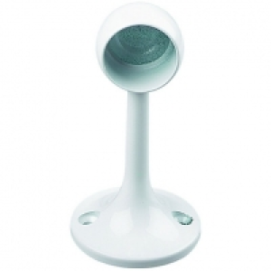 Wardrobe Rail Deluxe Socket White 25mm 2 Pack Interior