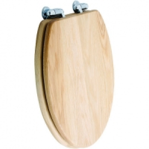 Wickes Oak Wood Effect Toilet Seat &pound;35.99