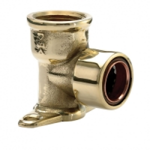 Wickes Copper Pushfit Wall Plate Elbow 1/2 Inch x 15mm £7.69