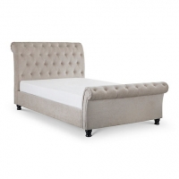 Debenhams Debenhams Mink upholstered Ravello bed frame with Elite mattress