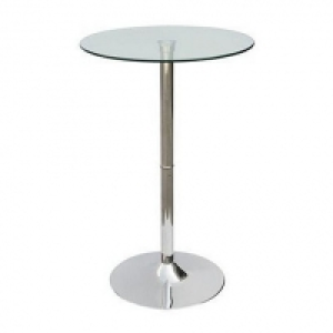 Debenhams Debenhams Chrome and glass Cucina breakfast table