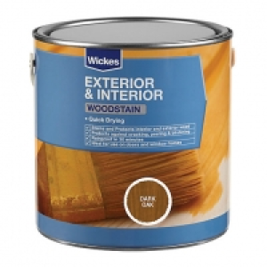 Wickes Woodstain Dark Oak 750ml £9.99
