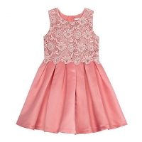 Debenhams Rjr.john Rocha Girls pink lace bodice dress