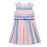Debenhams J By Jasper Conran Girls pink textured striped dress