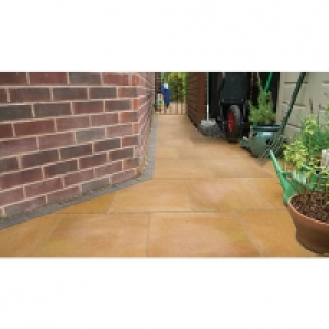 Marshalls Leyburn Textured Buff Blend 450x450x40 Paving Slab &pound;249.99