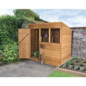 Wickes Overlap Dip Treated Pent Shed 7x5