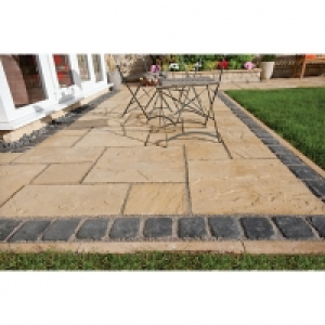 Wickes  Marshalls Pavesys Riven York Blend 600x600x38 Paving Slab Pa