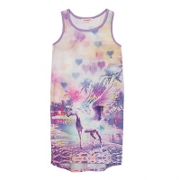 Debenhams Bluezoo Girls multi-coloured unicorn print vest dress