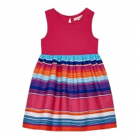 Debenhams Bluezoo Girls multi-coloured striped skirt dress