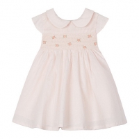 Debenhams J By Jasper Conran Baby girls light pink rose embroidered dress and knickers s