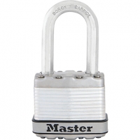 Wickes  Master Lock Excell M1EURDLF Long Shackle Laminated Steel Pad