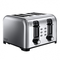 Debenhams Russell Hobbs Stainless steel 4 slice wide slot toaster 23540