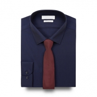 Debenhams Red Herring Navy slim fit shirt and skinny tie set