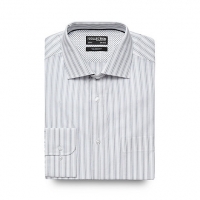 Debenhams The Collection White striped print tailored fit shirt