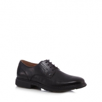 Debenhams Clarks Black leather Un Walk Derby shoes