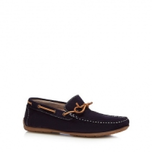 Navy suede Knight moccasins &pound;56.00