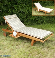 InExcess  Leisuregrow Sunlounger Cushion Garden Lounger Cushion - Summ
