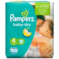 BMStores  Pampers Baby-Dry Nappies Size 4 Maxi 25pk
