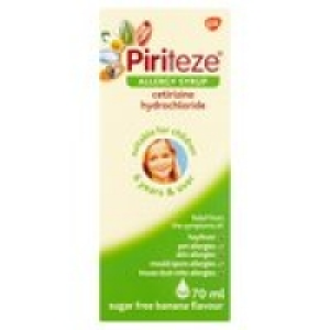 Piriteze Allergy Syrup Sugar Free Banana Flav £4.00