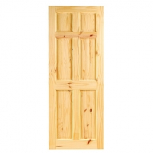 Wickes Lincoln Internal Softwood Door Knotty Pine 6 Panel 19