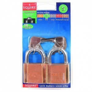 Squire LN4T Lion Padlock Brass 40mm Twin Keyed Alike £8.99