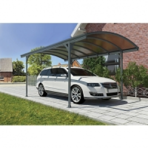 Palram Vitoria Polycarbonate Freestanding Carport Grey - 291