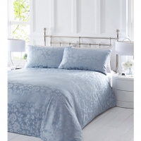 Debenhams Home Collection Blue Melissa jacquard bedding set