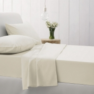 Light cream 500 thread count cotton sateen deep fitted she £27.50