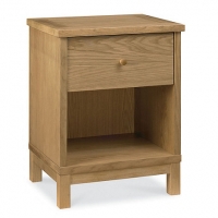 Debenhams Debenhams Oak finished Burlington bedside cabinet with single drawer
