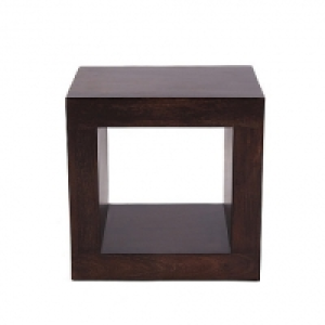 Mango wood open shelving unit £60.00