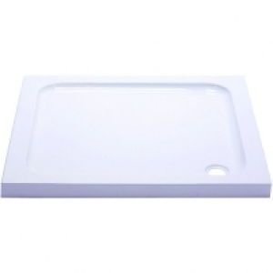 Wickes Slimline High Density Foam Shower Tray White 760x760m