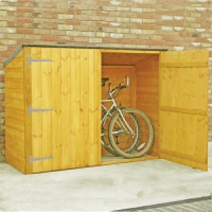 Wickes Shiplap Timber Bike Store Honey Brown - 6 x 2 ft &pound;158.99
