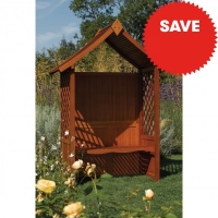 JTF  Rowlinson Canterbury Wooden Arbour with Seat