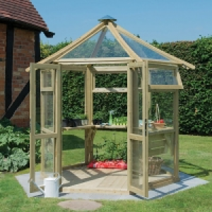 Forest Garden Glass House Pressure Treated