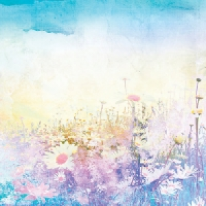 ohpopsi Hazy Meadows Wall Mural Multi X-large