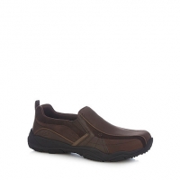 Debenhams Skechers Brown leather Lanson Berto slip on shoes