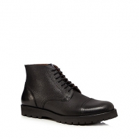 Debenhams Hammond & Co. By Patrick Grant Black grained leather lace-up boots
