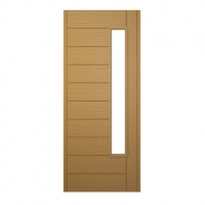 Wickes Stockholm External Oak Veneer Glazed Door 2032 x 813m &pound;579.00